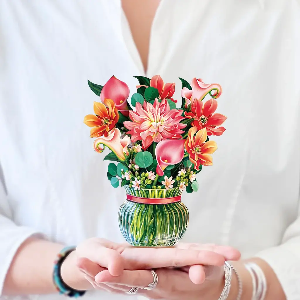 Freshcut paper Mini Pop-Up Flower Bouquet - Dear Dahlia