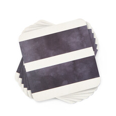 Pimpernel Mono Stripe Coasters S/6