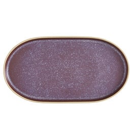 Minerals Large Oval Platter 13.7"x7.5" - Amethyst