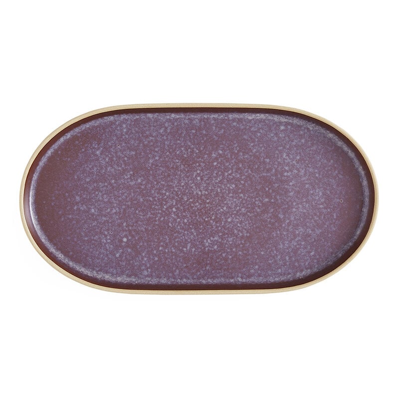 Minerals Large Oval Platter 13.7"x7.5" - Amethyst