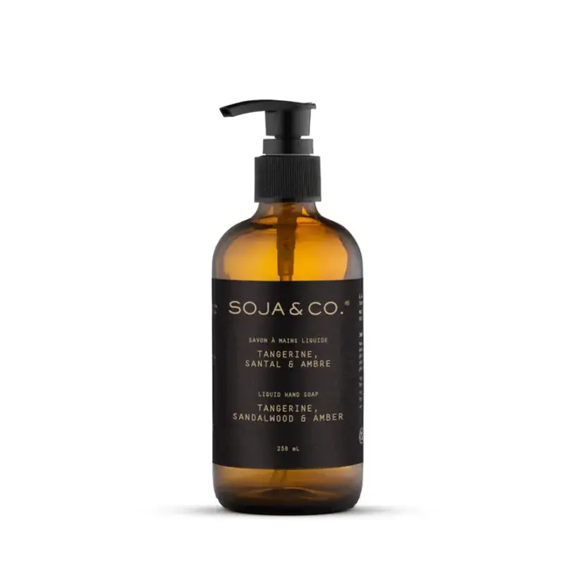 Soja & Co. Liquid Hand Soap 238ml - Tangerine, Sandalwood + Amber