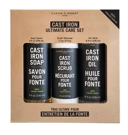 Caron & Doucet Cast Iron Ultimate Care Set - Soap,  Scrub & Oil