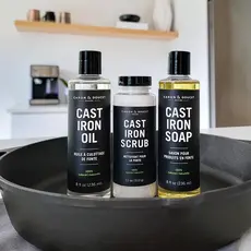 Caron & Doucet Cast Iron Ultimate Care Set - Soap,  Scrub & Oil