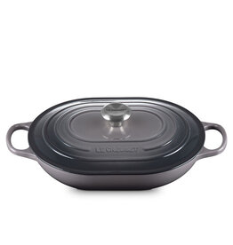 Le Creuset 3.4L Casserole - Oblong - Oyster Flint