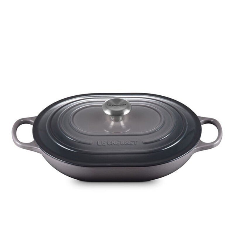 Le Creuset 3.4L Casserole - Oblong - Oyster Flint