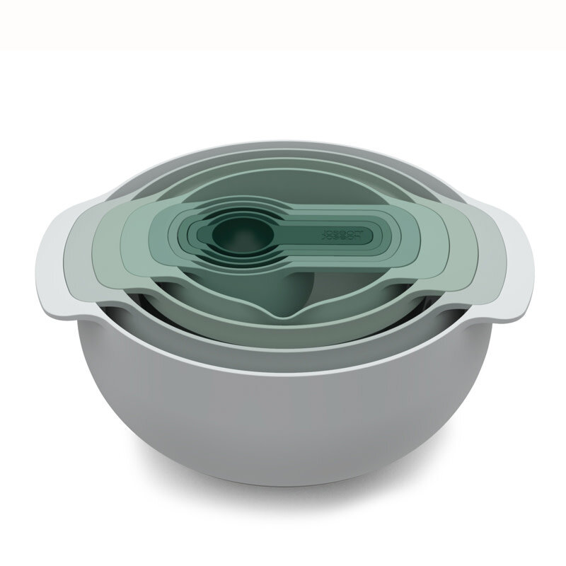 Joseph Joseph Nest 9 Plus Prep Green Bowl Set