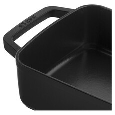 Staub Black Rectangular Roasting Pan - 12" x 8"