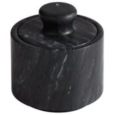 Fox Run 3" Black Marble Salt Cellar
