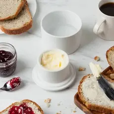 Now Designs Butter Crock - Matte White