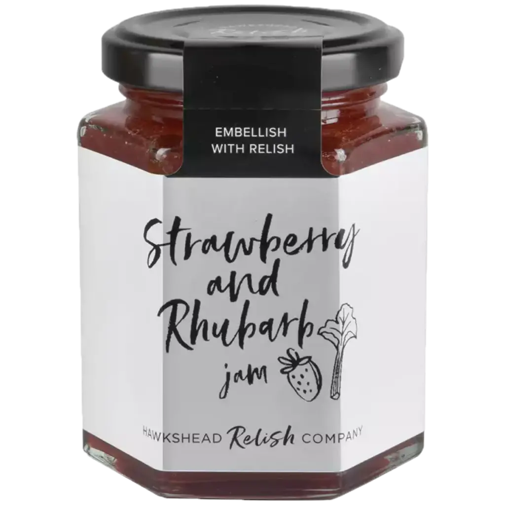Hawkshead Relish Company Strawberry Rhubarb Jam - 220g