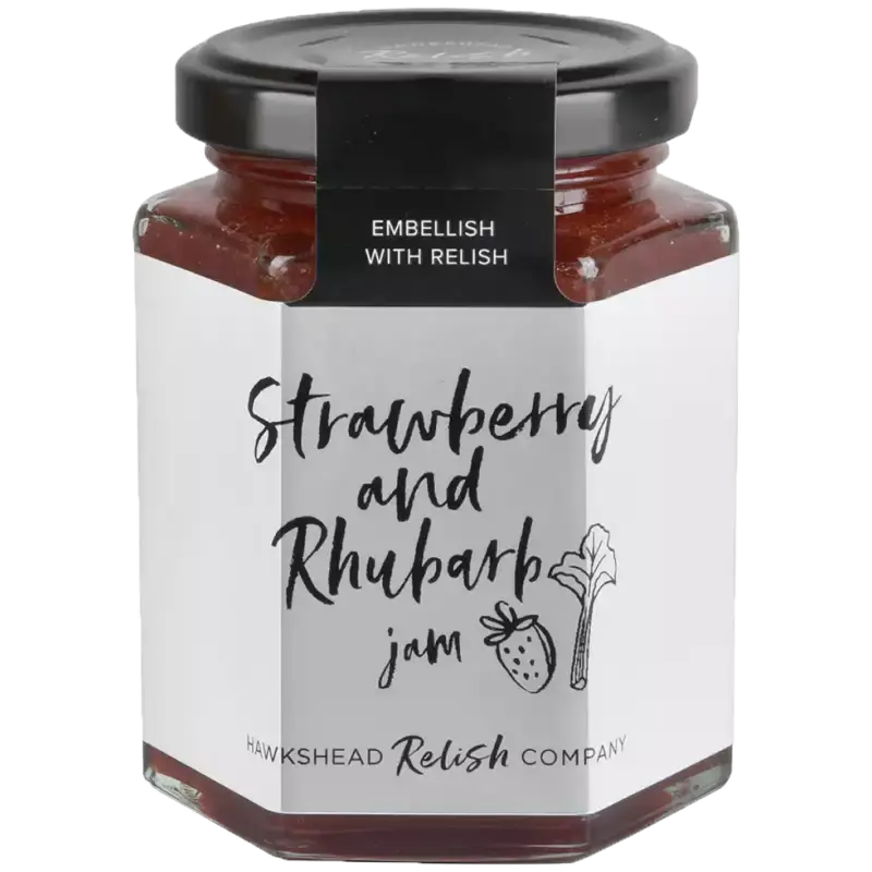 Hawkshead Relish Company Strawberry Rhubarb Jam - 220g