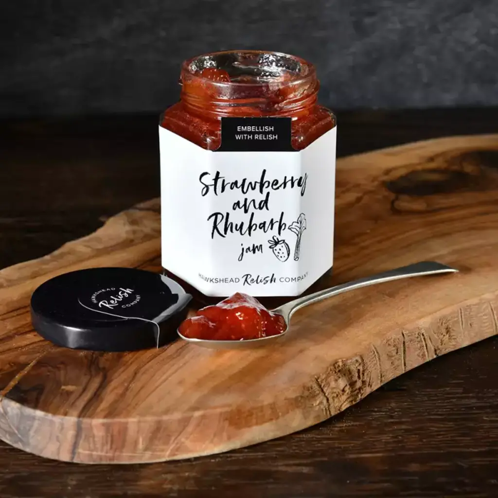 Hawkshead Relish Company Strawberry Rhubarb Jam - 220g