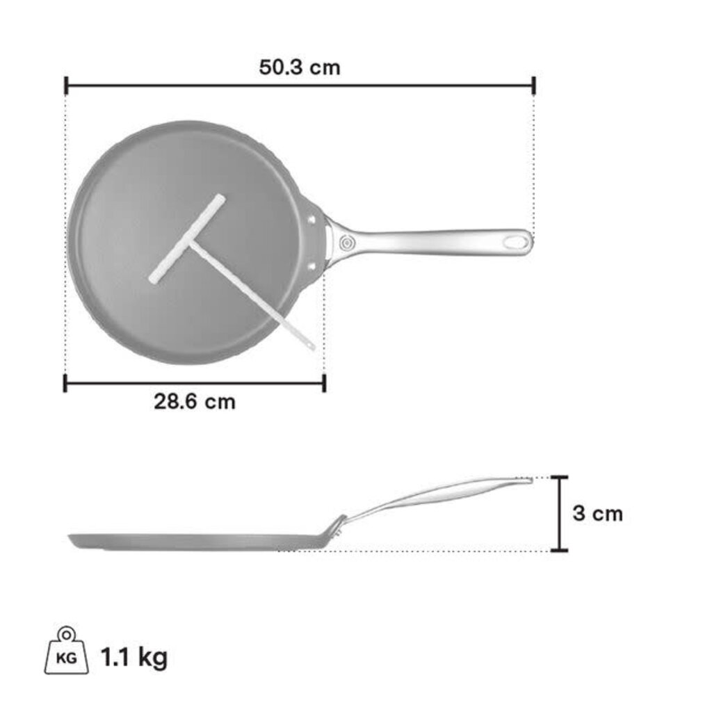 Le Creuset Toughened Nonstick 11" Pro Crepe Pan