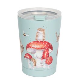 Wrendale Designs Thermal Travel Cup 11oz 320ml - 'Fairy Ring' HedgeHog