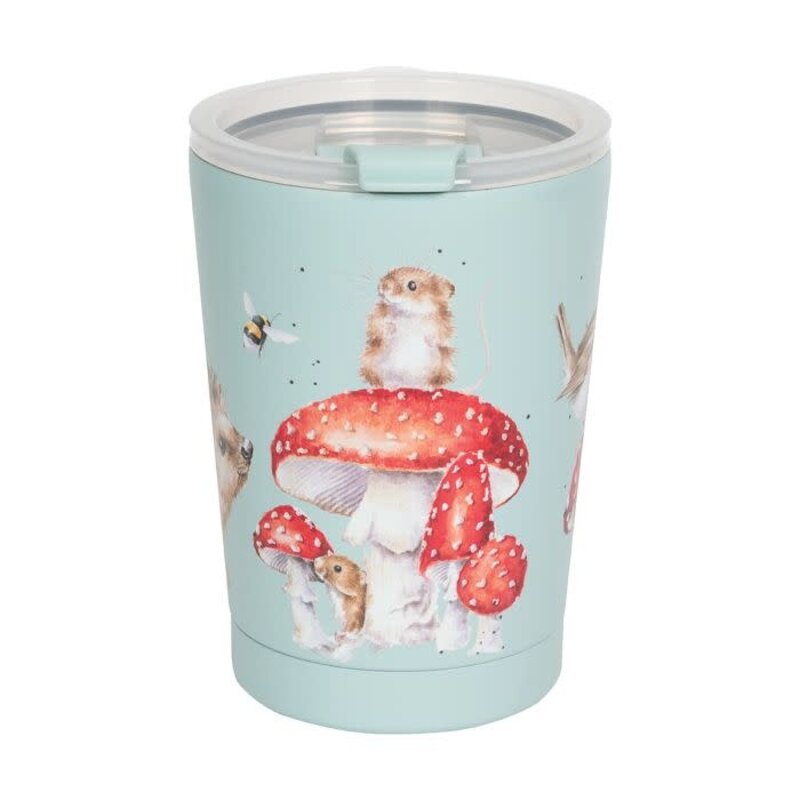 Wrendale Designs Thermal Travel Cup 11oz 320ml - 'Fairy Ring' HedgeHog