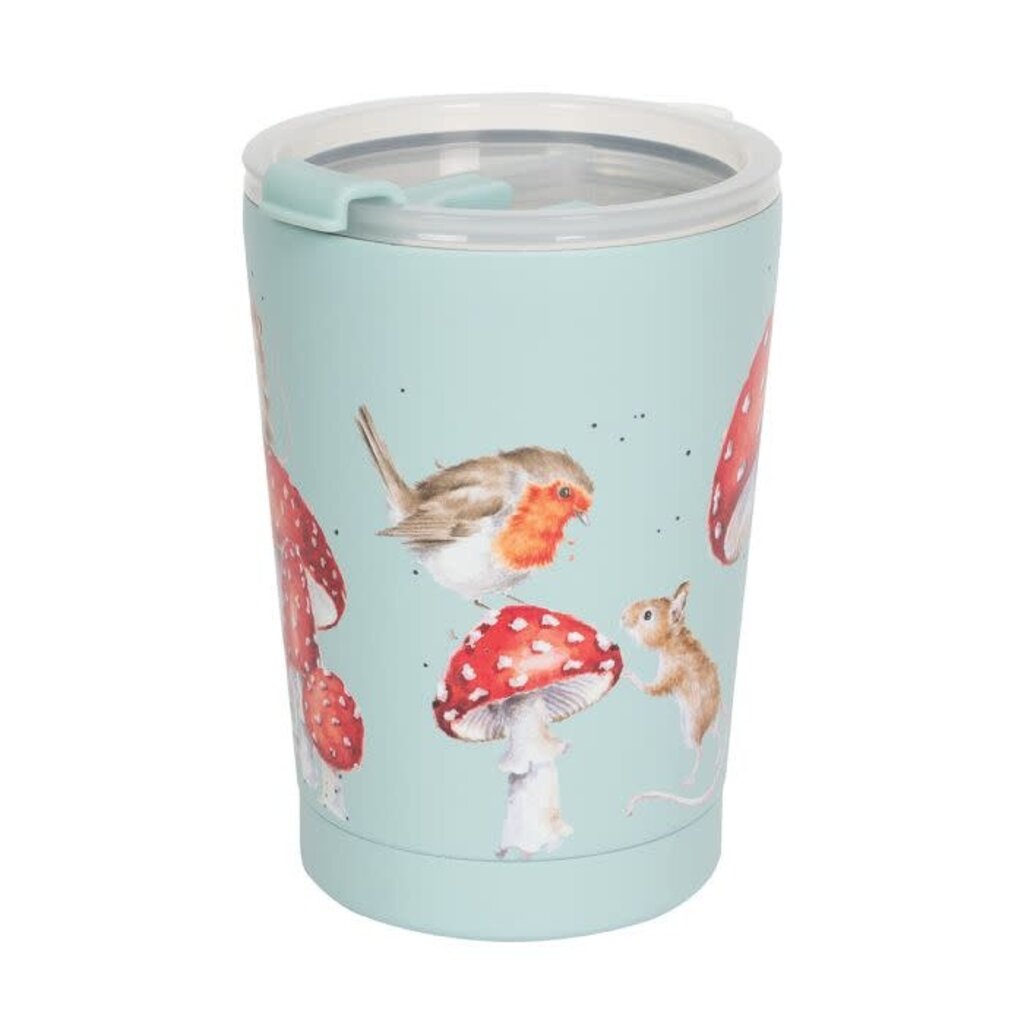 Wrendale Designs Thermal Travel Cup 11oz 320ml - 'Fairy Ring' HedgeHog