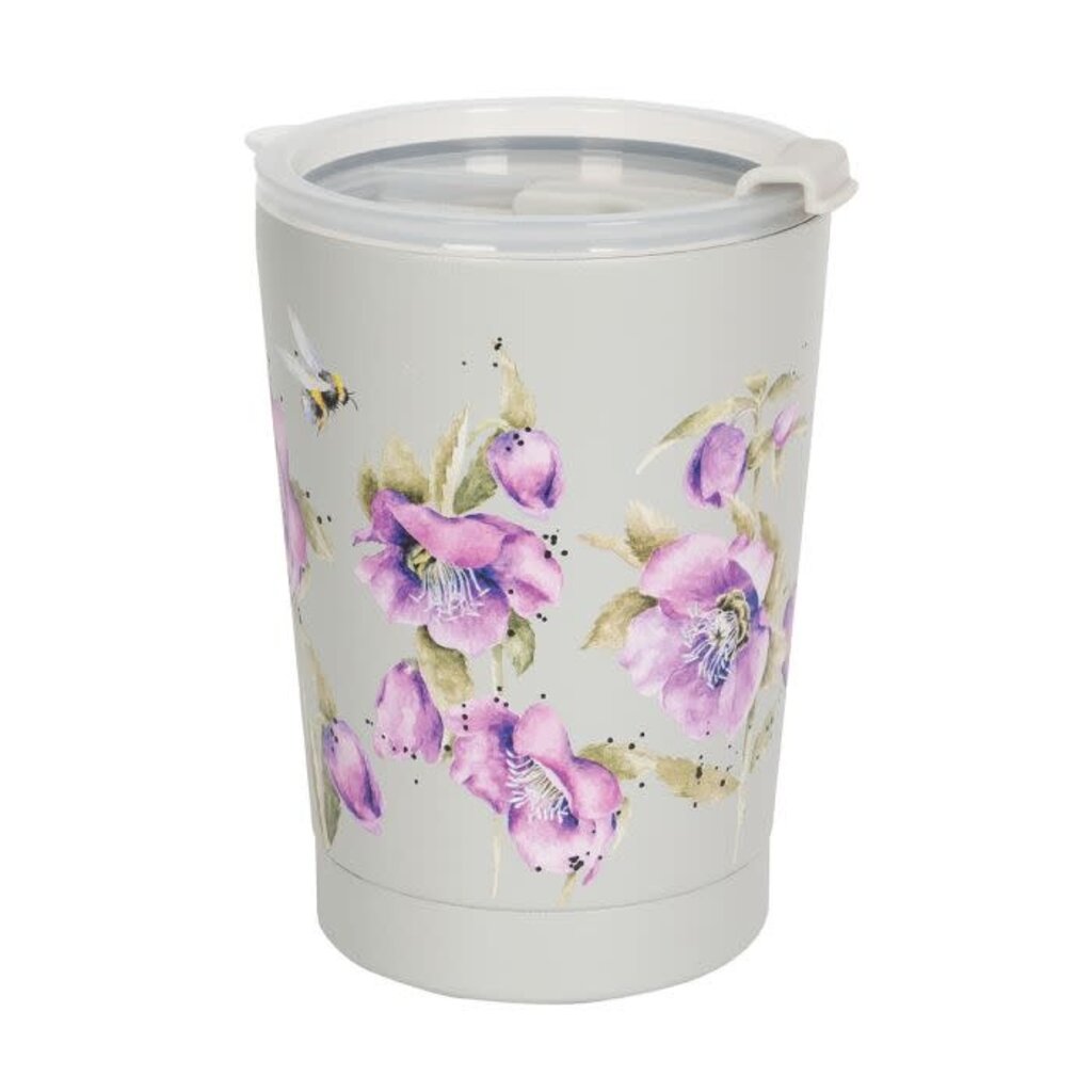 Wrendale Designs Thermal Travel Cup 11oz 320ml - 'Busy Bee' Bees