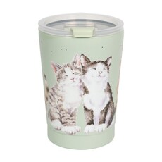 Wrendale Designs Thermal Travel Cup 11oz 320ml - 'Feline Friends' Cats