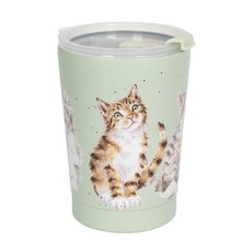 Wrendale Designs Thermal Travel Cup 11oz 320ml - 'Feline Friends' Cats