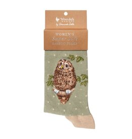 Wrendale Designs Socks - 'Treetops' - Owl