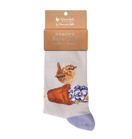 Wrendale Designs Socks - 'Pottering Around' - Wren