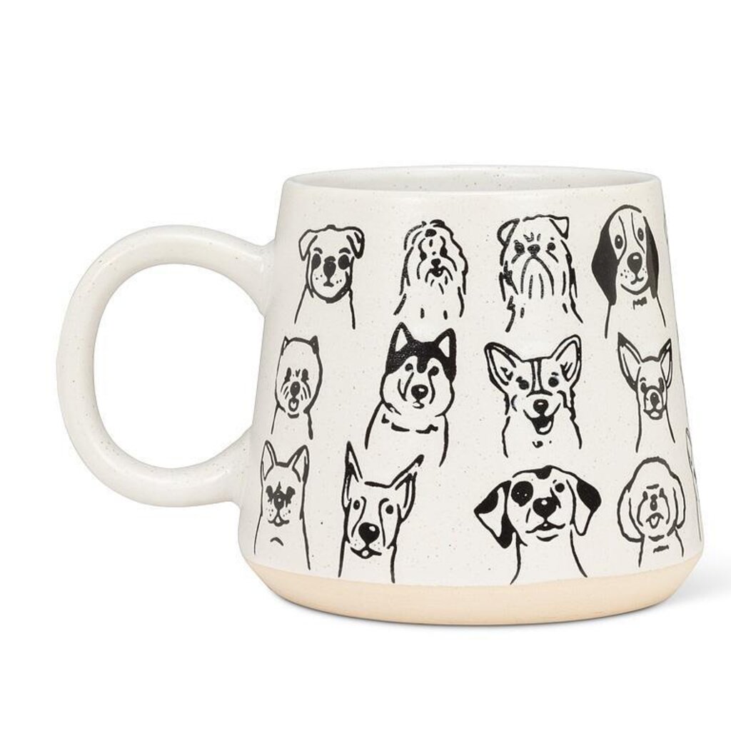 Abbott Oversized Mug - w/Dogs - 4"H (17oz)