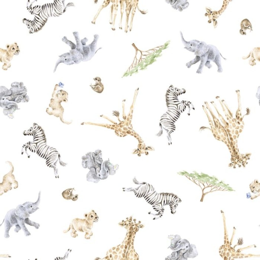 Wrendale Designs Sleepsuit 3 - 6 M - 'Little Savannah'