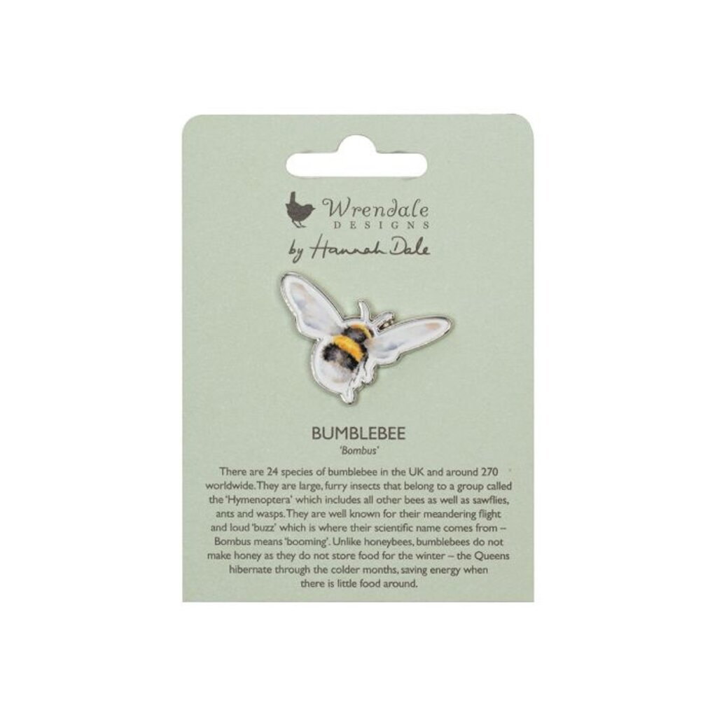 Wrendale Designs Pin Badge 'Flight of the Bumblebee'