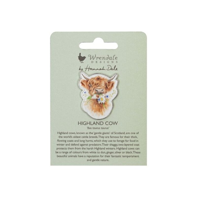 Wrendale Designs Pin Badge 'Daisy Coo' Cow