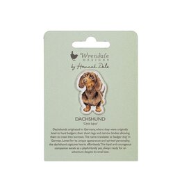 Wrendale Designs Pin Badge ' Little Sausage' Dog