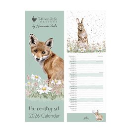 Wrendale Designs 'The Country Set'  Slim Calendar - 2026