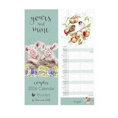 Wrendale Designs 'Yours and Mine' Slim Calendar - 2026