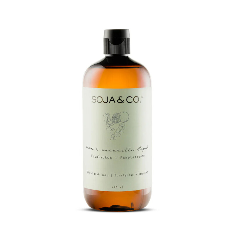 Soja & Co. Liquid Dish Soap 475ml - Eucalyptus + Grapefruit