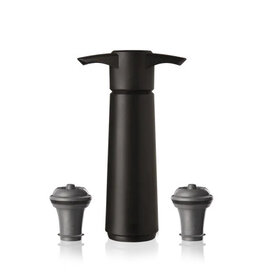 Vacuvin Vacuum Wine Saver w/ 2 stoppers - Black