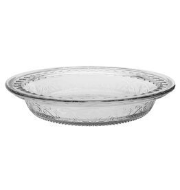 Anchor Hocking Glass Pie Dish 9.25" - Laurel Embossed