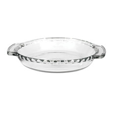 Anchor Hocking Deep Glass Pie Dish 9.5"D