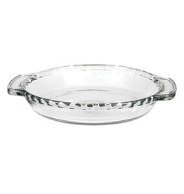Anchor Hocking Deep Glass Pie Dish 9.5"D