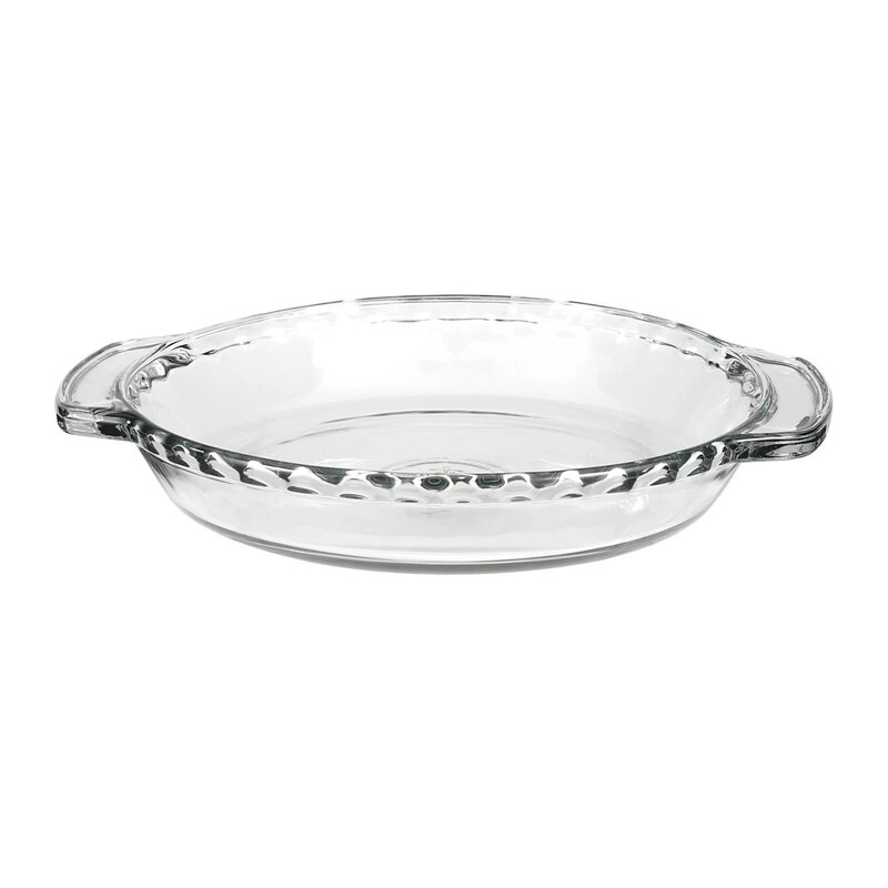 Anchor Hocking Deep Glass Pie Dish 9.5"D