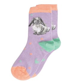 Wrendale Designs Medium Children's Socks - 'Rosie Rabbit' 4-7 Years