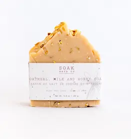 SOAK Bath Co. Oat Milk and Honey Soap Bar - 5.8oz