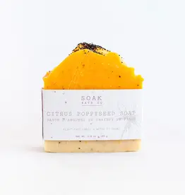 SOAK Bath Co. Citrus Poppyseed Soap Bar - 5.8oz