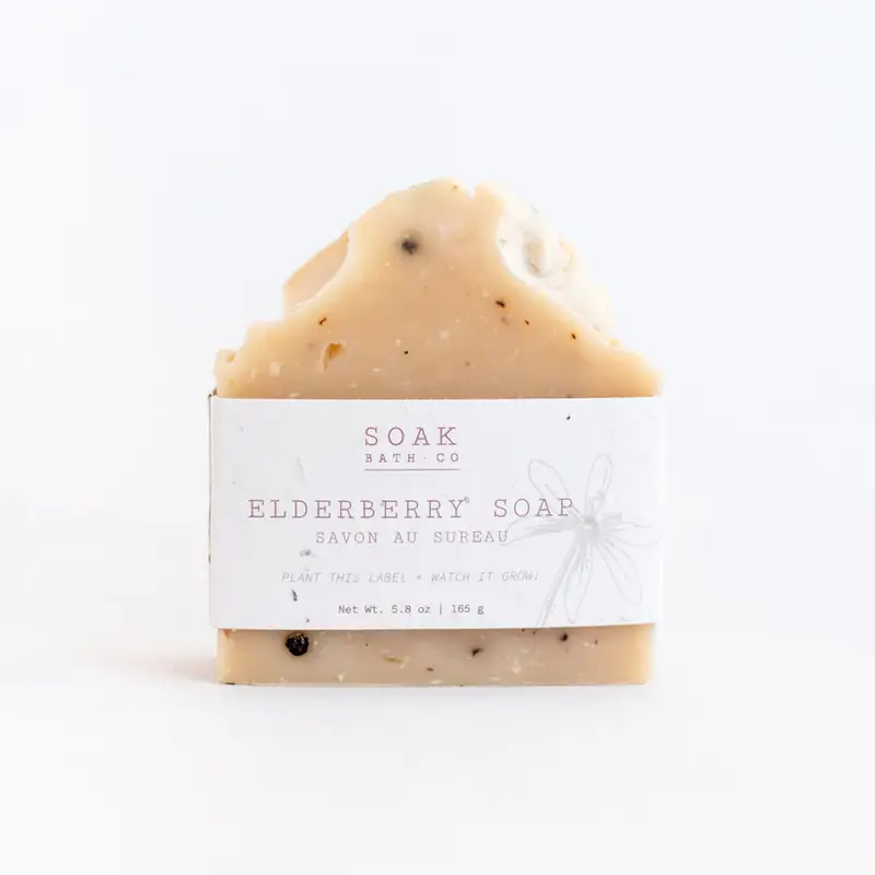 SOAK Bath Co. Elderberry Soap Bar - 5.8oz
