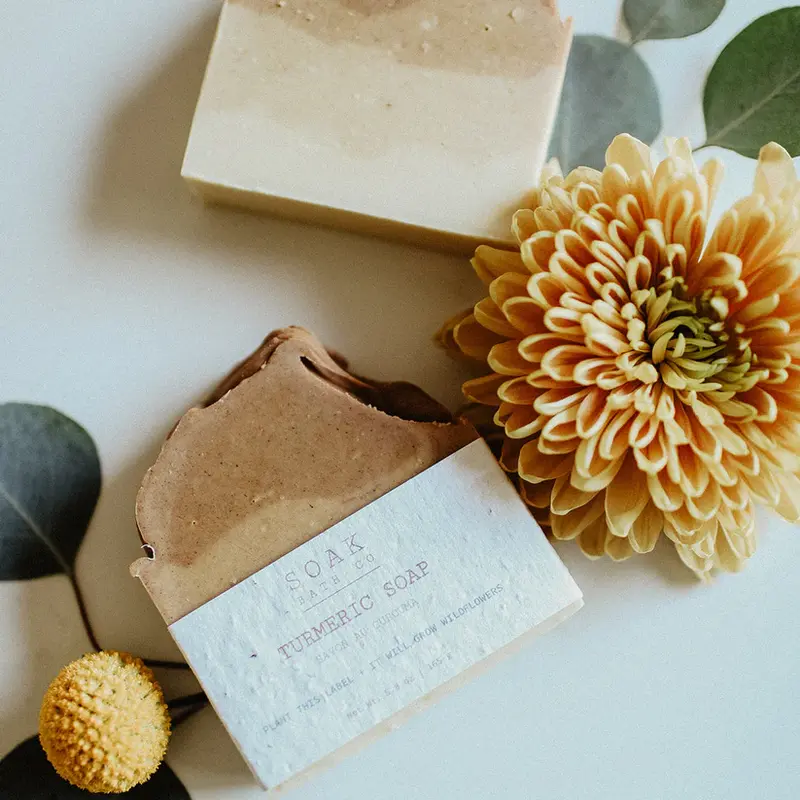SOAK Bath Co. Turmeric Soap Bar - 5.8oz