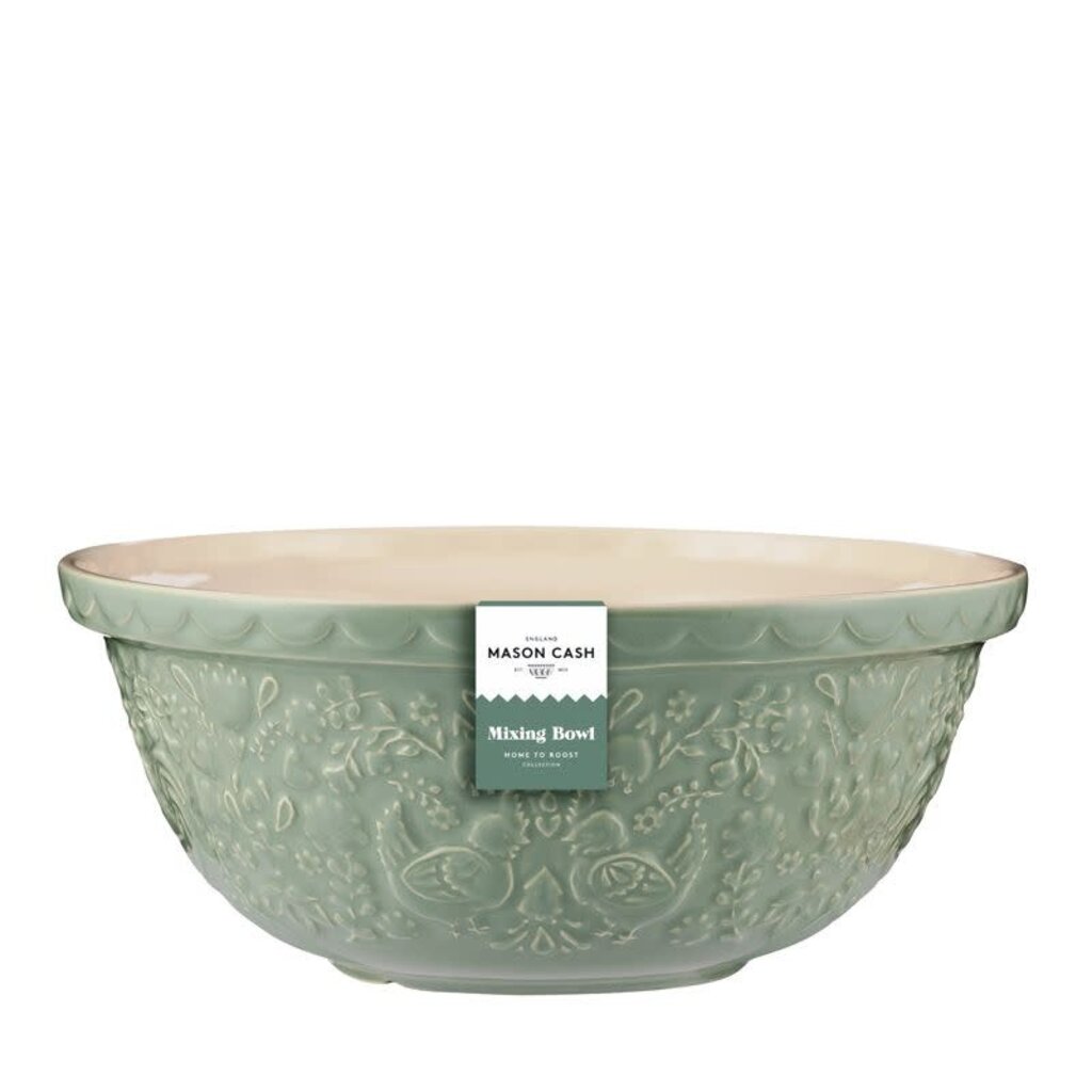 Mason Cash 'Home To Roost' Mixing Bowl - 29cm /12" - Light Green