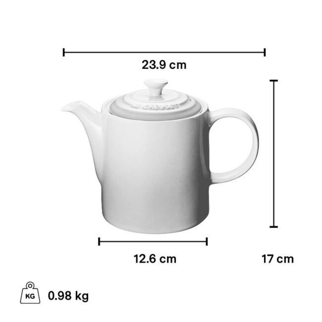 Le Creuset Grand Teapot 1.3L - Meringue