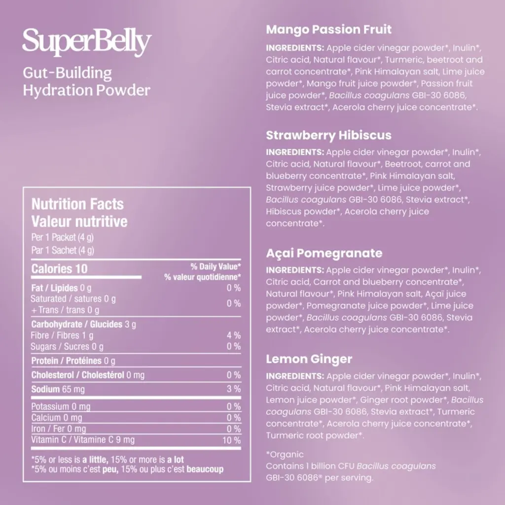 Blume SuperBelly Variety Pack - Hydration Powder - 80g / 20pk