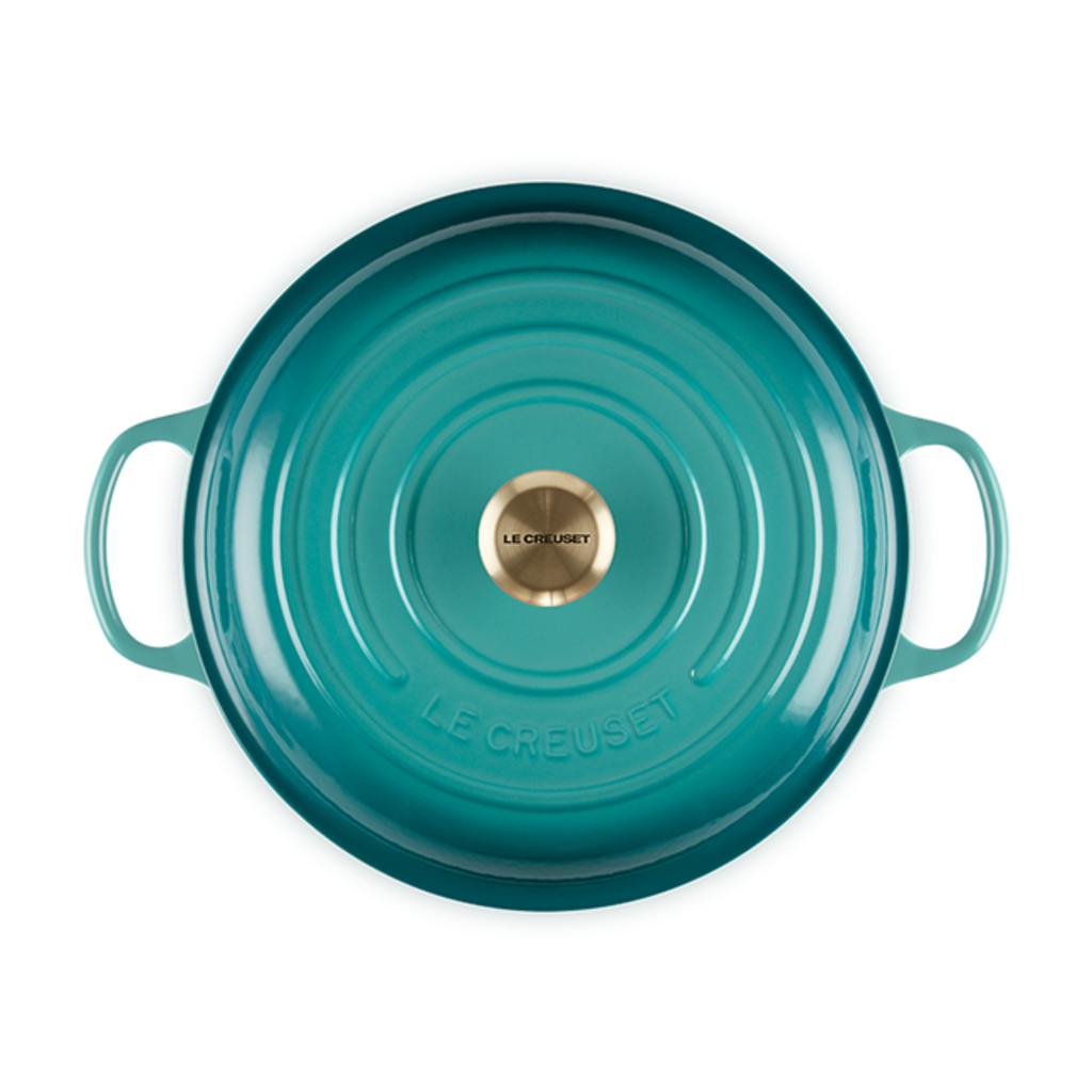 Le Creuset Braiser 3.5L 30cm - Bleu Riviera w/SLG Knob