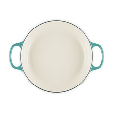 Le Creuset Braiser 3.5L 30cm - Bleu Riviera w/ Gold Knob