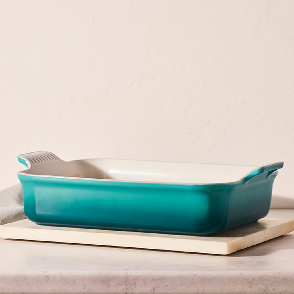 Le Creuset Heritage Rect Dish 2.3L - Bleu Riviera