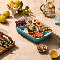 Le Creuset Heritage Rect Dish 2.3L - Bleu Riviera